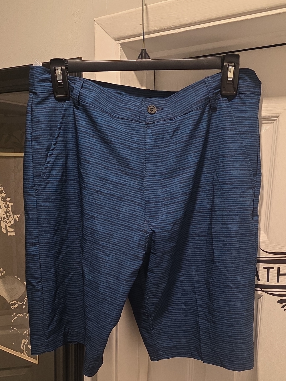 Original Deluxe Blue Striped Chino Shorts